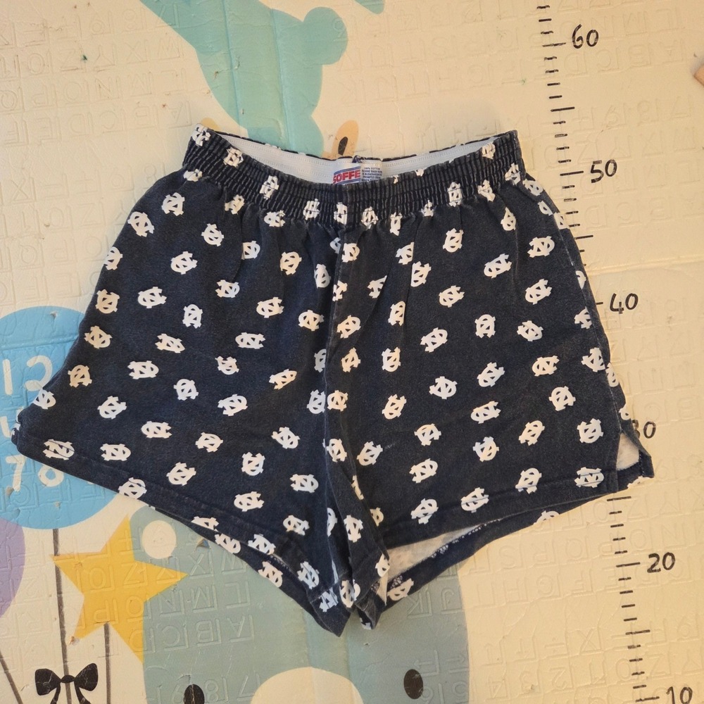 Soffe UNC Tar Heels Navy Blue Cotton Lounge‎ Sleep Shorts Womens Medium 9SP-A10